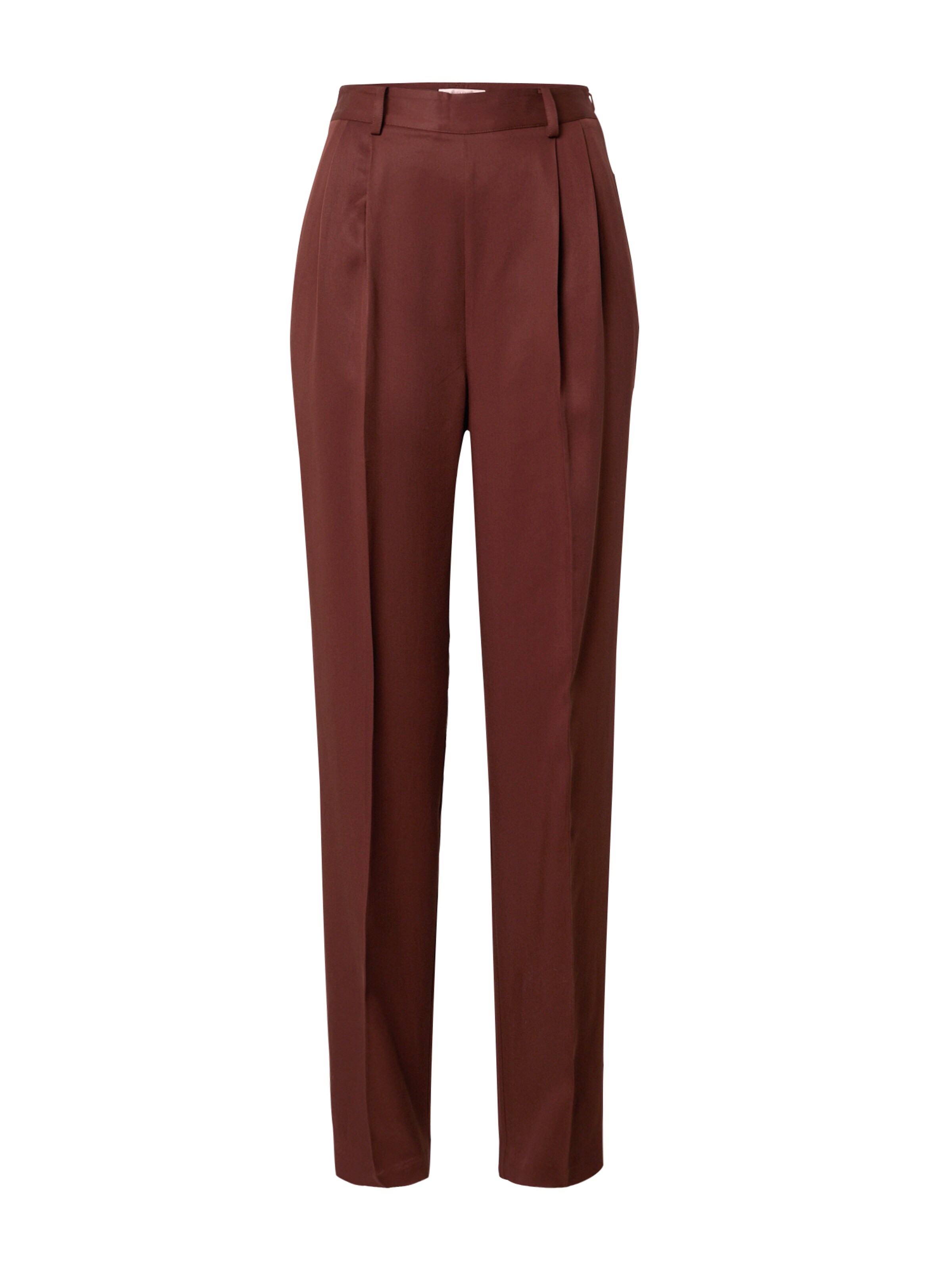 Guido Maria Kretschmer Women Loose fit Pleat-front trousers 'Lea' in Brown: front