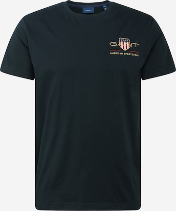 GANT Regular Fit T-Shirt in Schwarz: predná strana