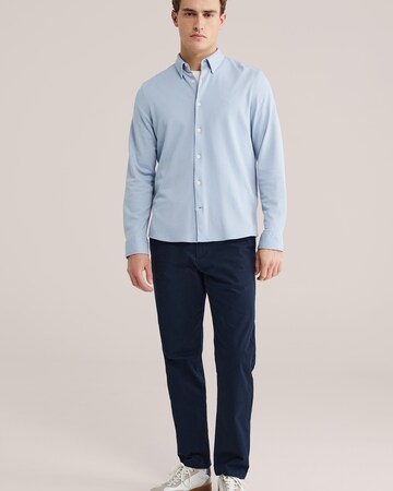 WE Fashion Slimfit Hose in Blau