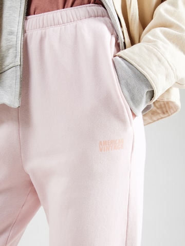 Effilé Pantalon 'IZUBIRD' AMERICAN VINTAGE en rose