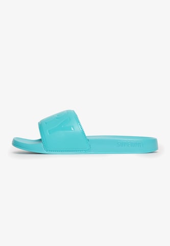 Superdry Strand-/badschoen in Blauw: voorkant