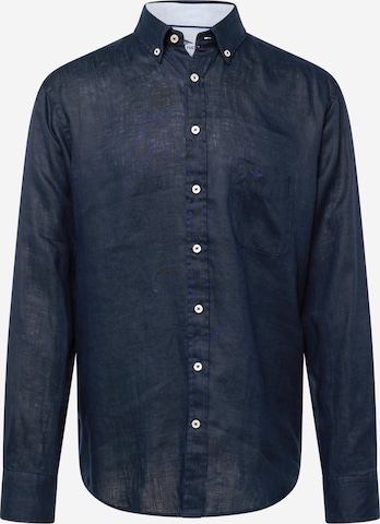 FYNCH-HATTON Regular fit Button Up Shirt in Blue: front