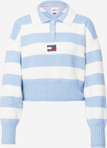 Tommy Jeans Sweter w kolorze niebieski: przód