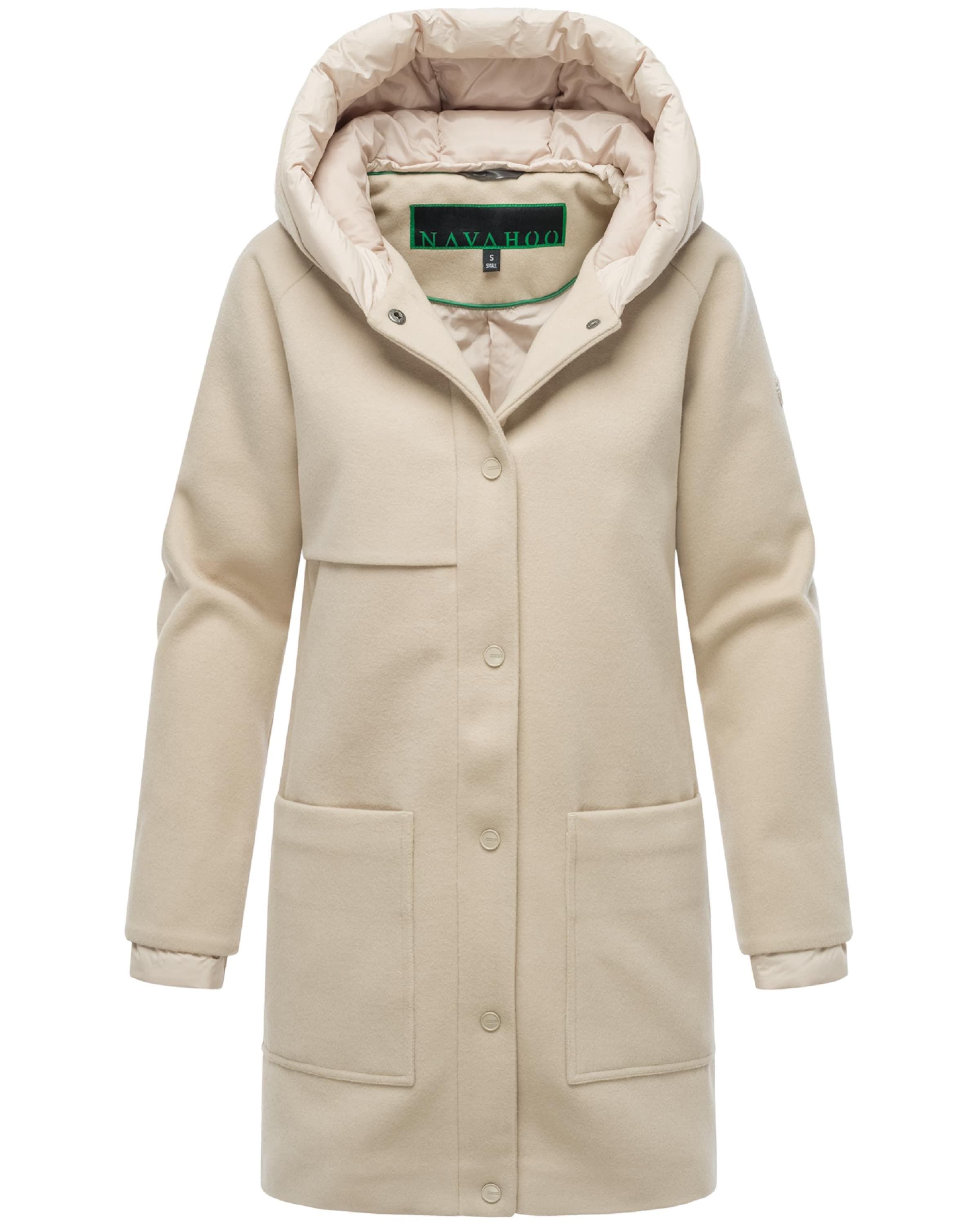 NAVAHOO Winter coat 'Flauschwunder 14' in Beige