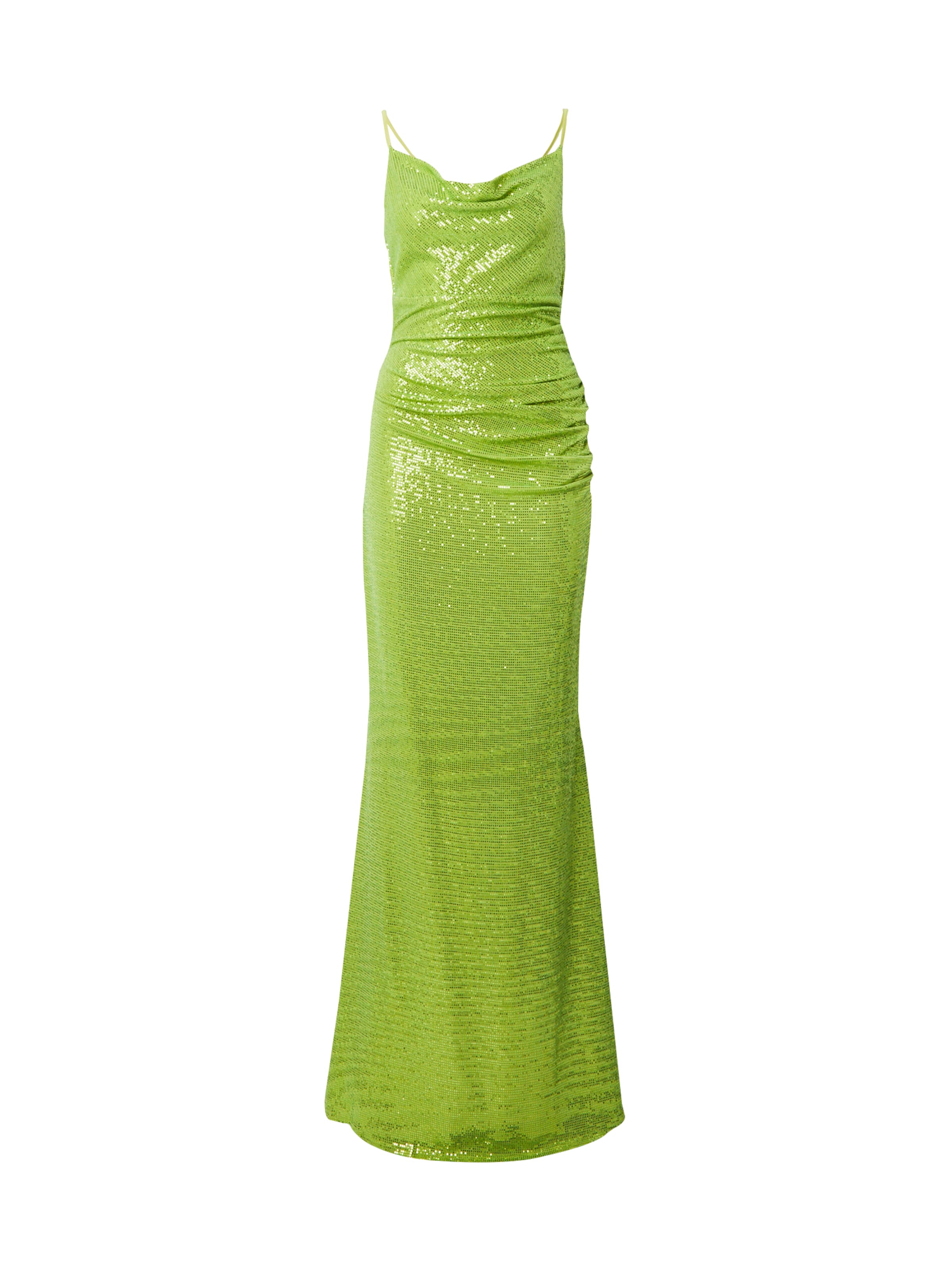 SWING - Vestido de noche en verde: frente