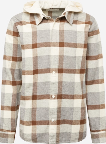 HOLLISTER Button Up Shirt in Beige: front