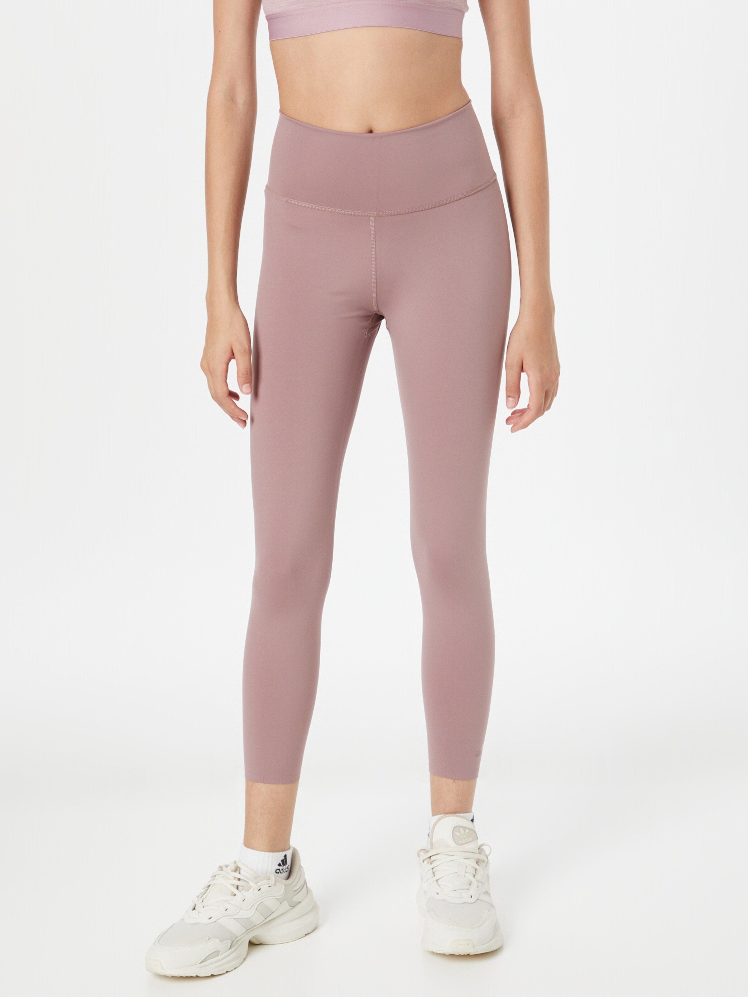 ADIDAS SPORTSWEAR Skinny Sports trousers Optime Luxe in Dusky Pink ABOUT YOU