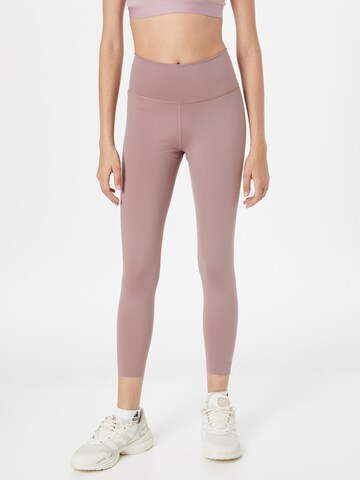 Skinny Pantaloni sport 'Optime Luxe' de la ADIDAS SPORTSWEAR pe roz: față