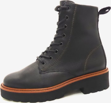 Paul Green Lace-Up Ankle Boots in Black: front