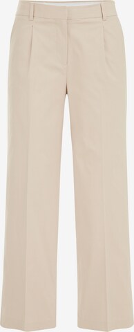 WE Fashion Regular Trousers in Beige: front