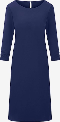 Goldner Etuikleid in Blau: Vorderseite