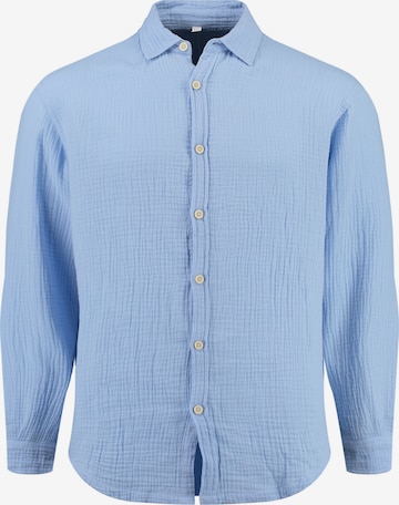 Key Largo - Camisa 'MSH FINCA' en azul: frente