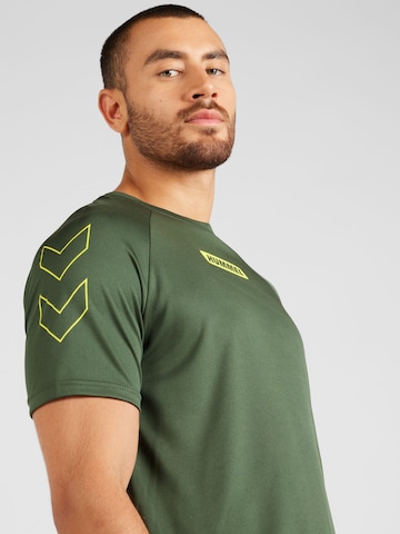 Hummel Λειτουργικό μπλουζάκι 'TOPAZ' σε πράσινο