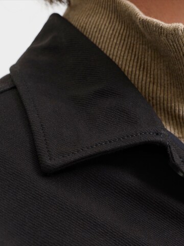 JACK & JONES Zip-Up Hoodie 'JJEWILLIAM' in Black