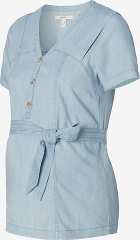 Esprit Maternity Blouse in Blue: front