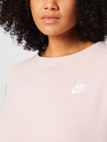 Nike Sportswear Спортен суитшърт с качулка в розово