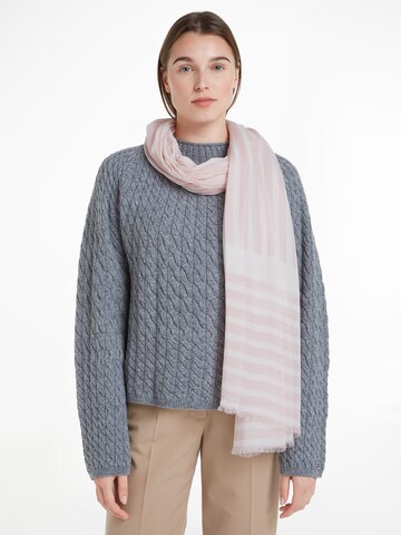 TOMMY HILFIGER Scarf 'ESSENTIAL' in Pink: front