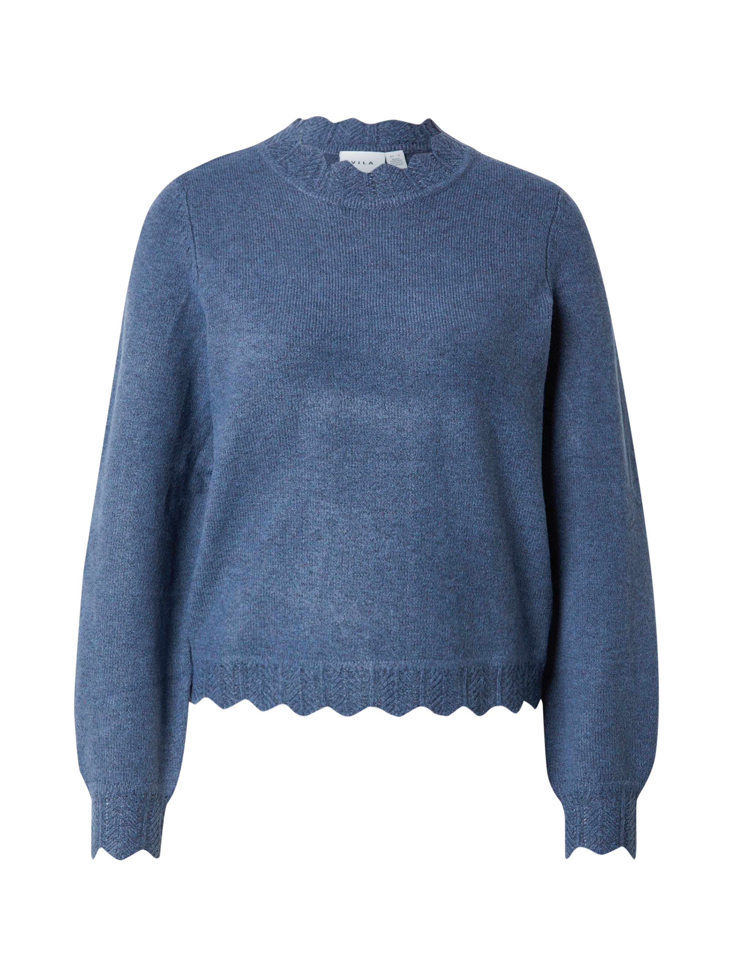 VILA Sweater 'VINIKOLINA' in Blue: front