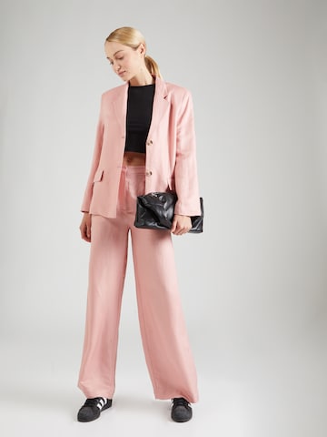 Wide leg Pantaloni de la minimum pe roz