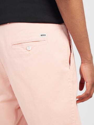 BOSS Normalny krój Spodnie w kolorze różowy