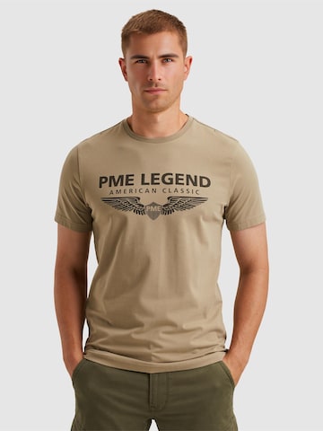 PME Legend Bluser & t-shirts 'T-shirt with logo' i beige: forside