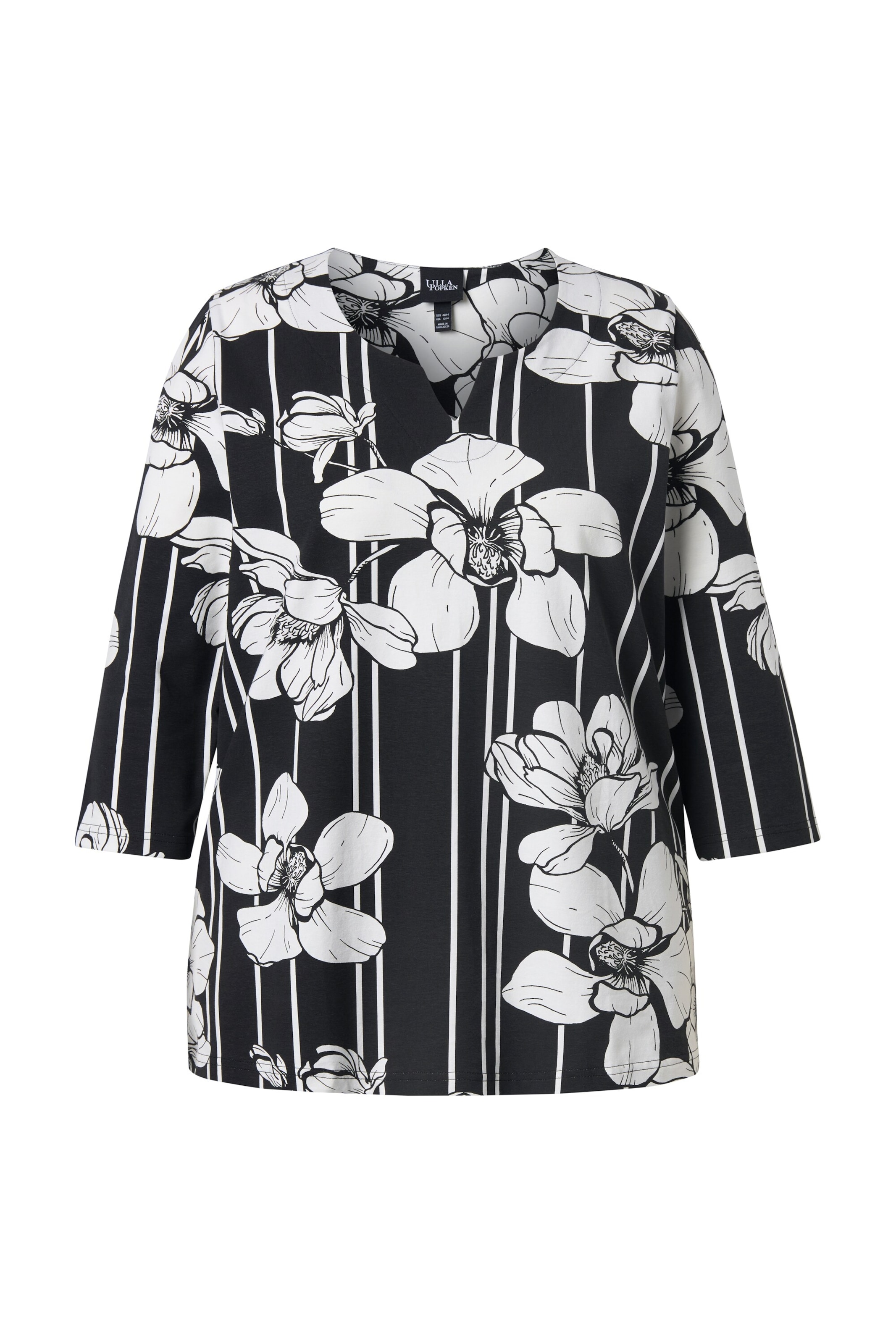 Ulla Popken Shirt in Black: front