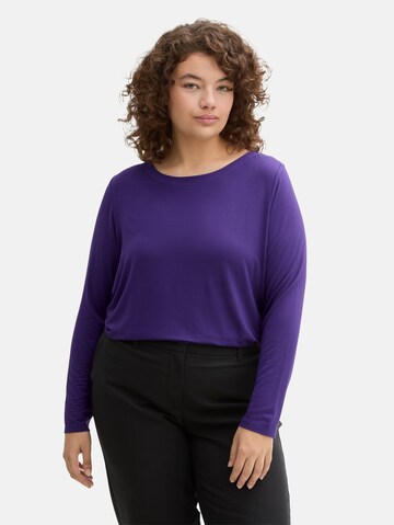 Tom Tailor Women + Shirt in Purple: front