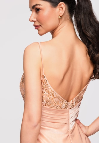Robe de soirée Ombre en beige