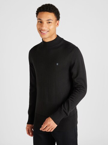 G-Star RAW Sweter 'Premium Core' w kolorze czarny: przód