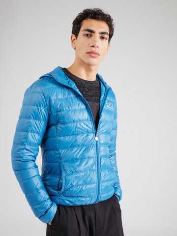 EA7 Emporio Armani Winter Jacket in Blue: front