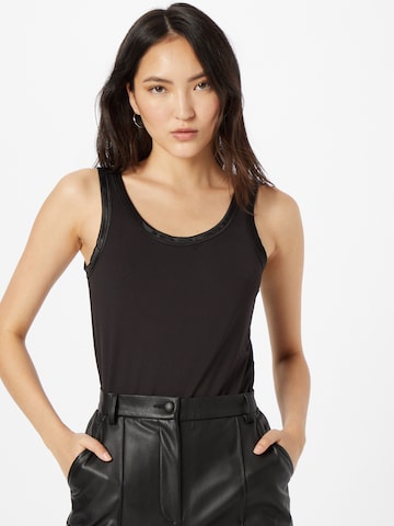 b.young Top 'Lane' in Black: front