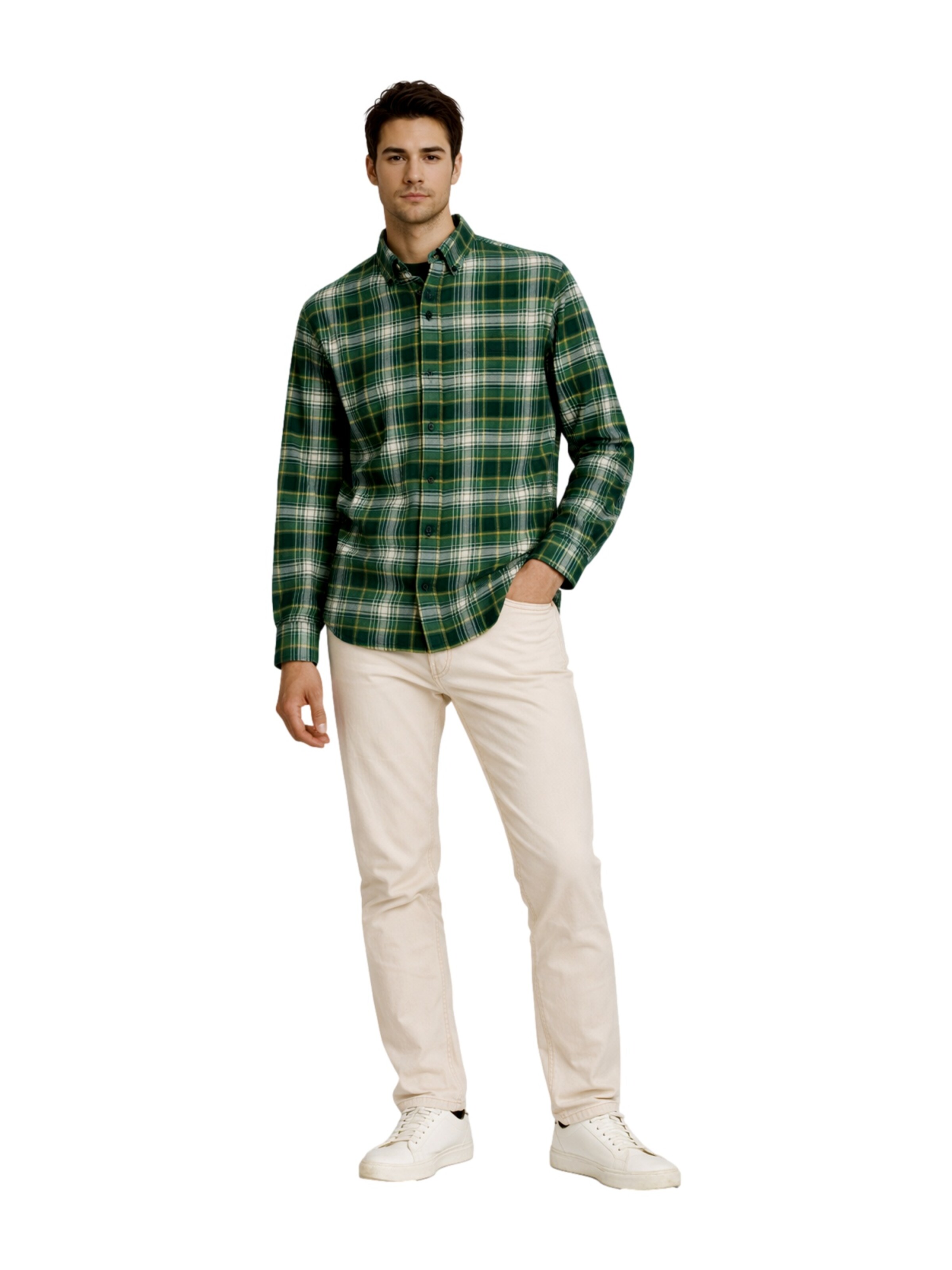 JACK & JONES Regular fit Overhemd 'JPRBluharvey' in Groen