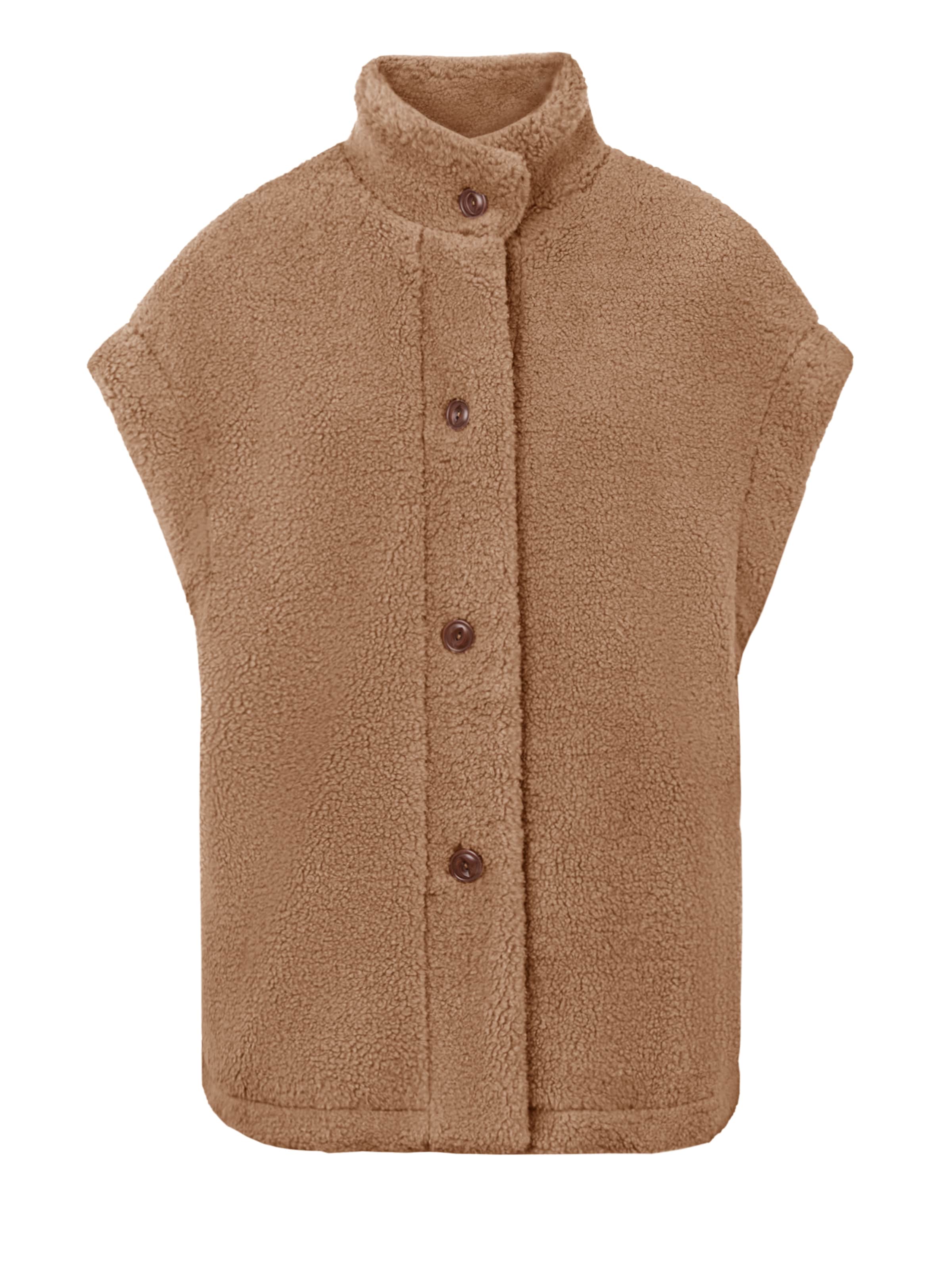 Imily Bela Brezrokavnik | rjava barva: sprednja stran