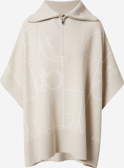 comma casual identity Poncho in camel / weiß, Produktansicht