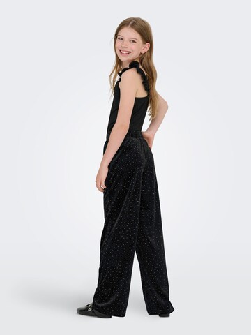 ONLY GIRLS Wide leg Pants 'KOGVella' in Black