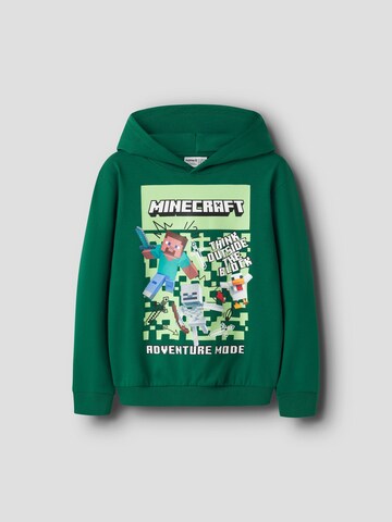 NAME IT Sweatshirt 'Minecraft' in Green