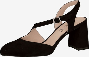 CAPRICE Slingpumps in Schwarz: Vorderseite