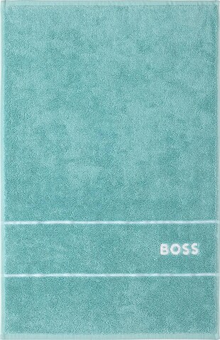 Serviette BOSS en bleu : devant