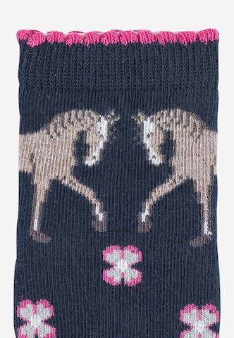 STERNTALER Socken 'Pferd' in Blau