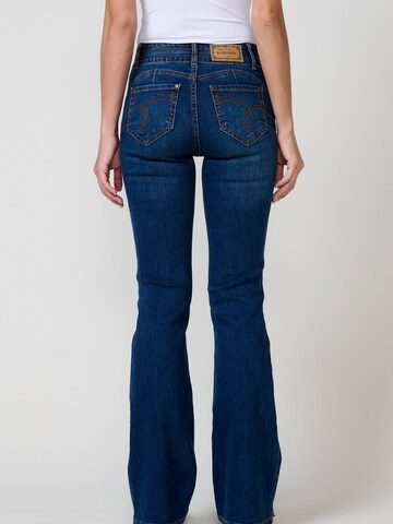 KOROSHI Bootcut Džínsy - Modrá