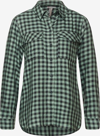STREET ONE Blouse 'Vichy' in Green: front