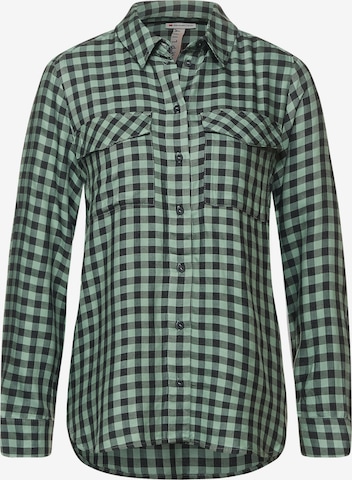 STREET ONE Blouse 'Vichy' in Green: front