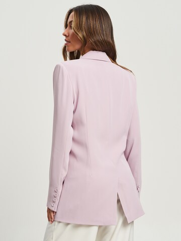 Tussah Blazer 'BELLA' in Purple: back