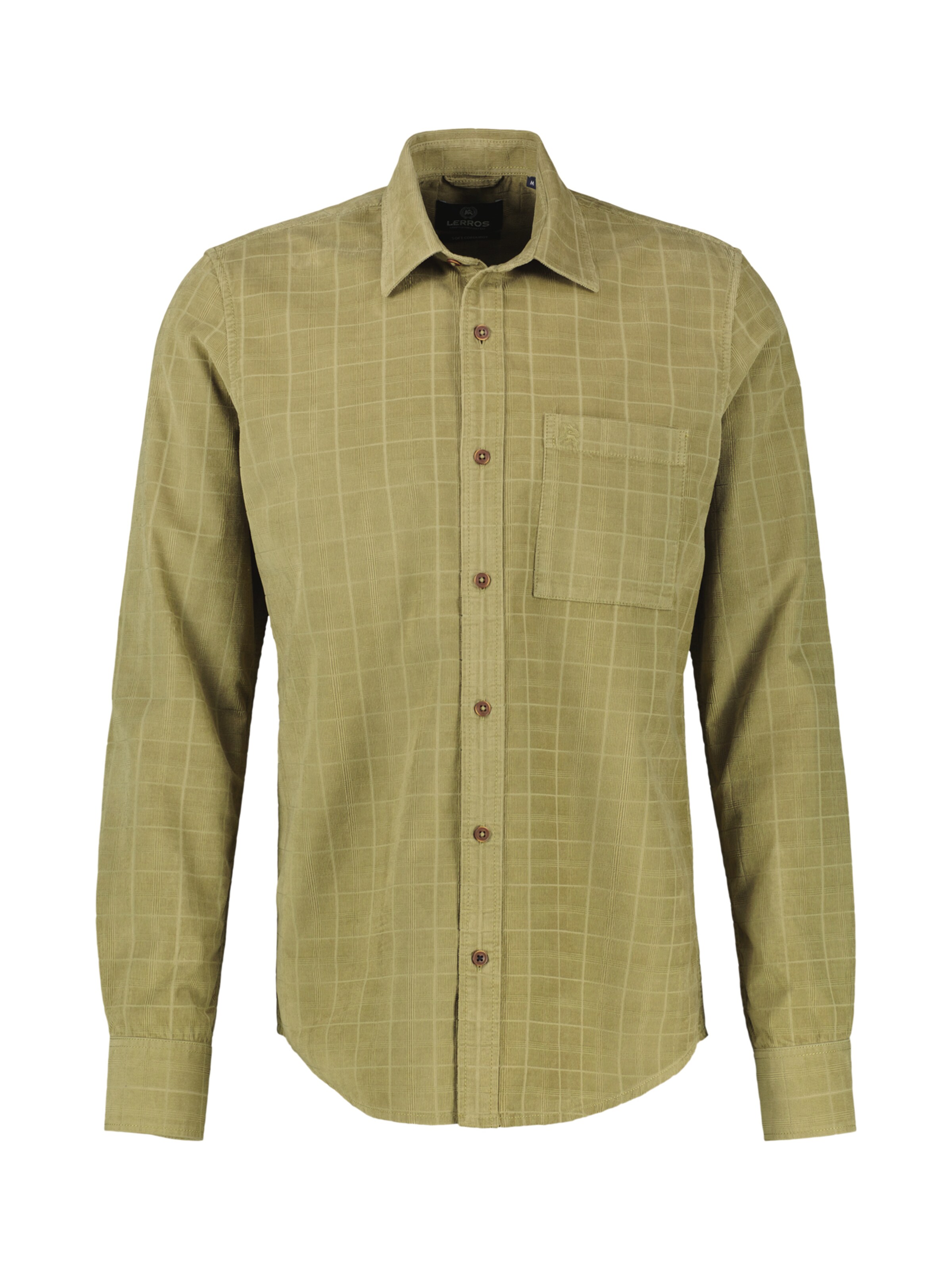 LERROS Regular fit Overhemd in Groen: voorkant