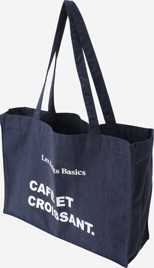 Les Petits Basics Shopper in dunkelblau / weiß, Produktansicht