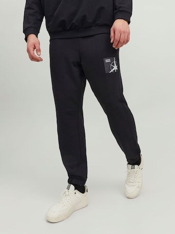 Jack & Jones Plus - regular Pantalón 'Will Filo' en negro: frente