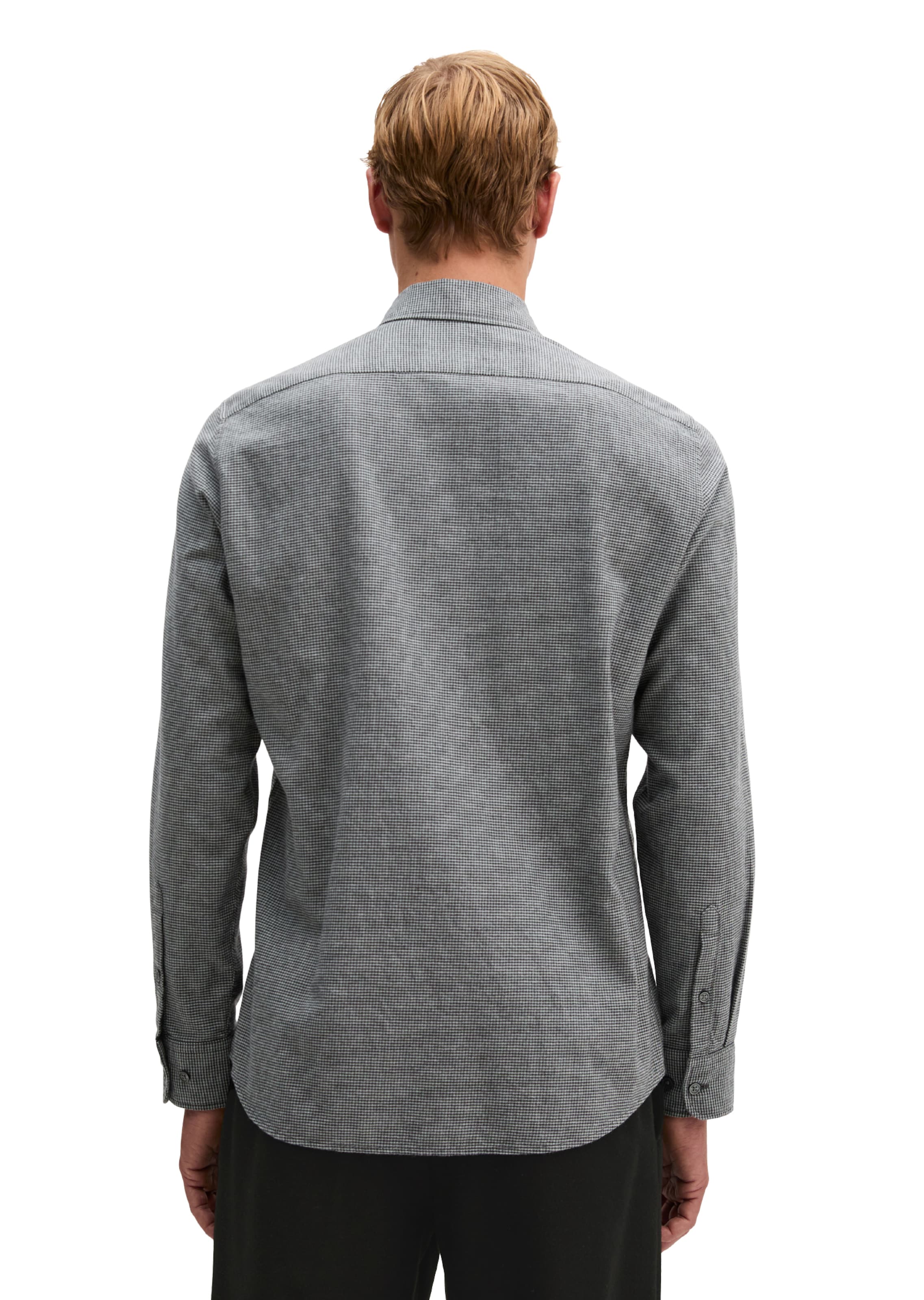 Marc O'Polo Slim Fit Hemd in Grau: Rückseite