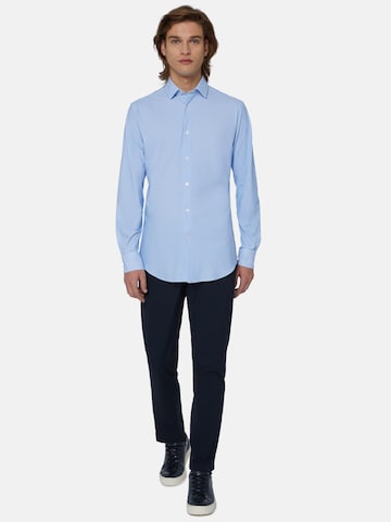 mėlyna Boggi Milano Priglundantis modelis Dalykinio stiliaus marškiniai