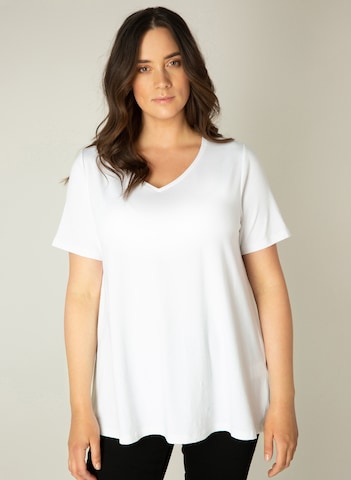 BASE LEVEL CURVY Shirt 'Alba' in White: front