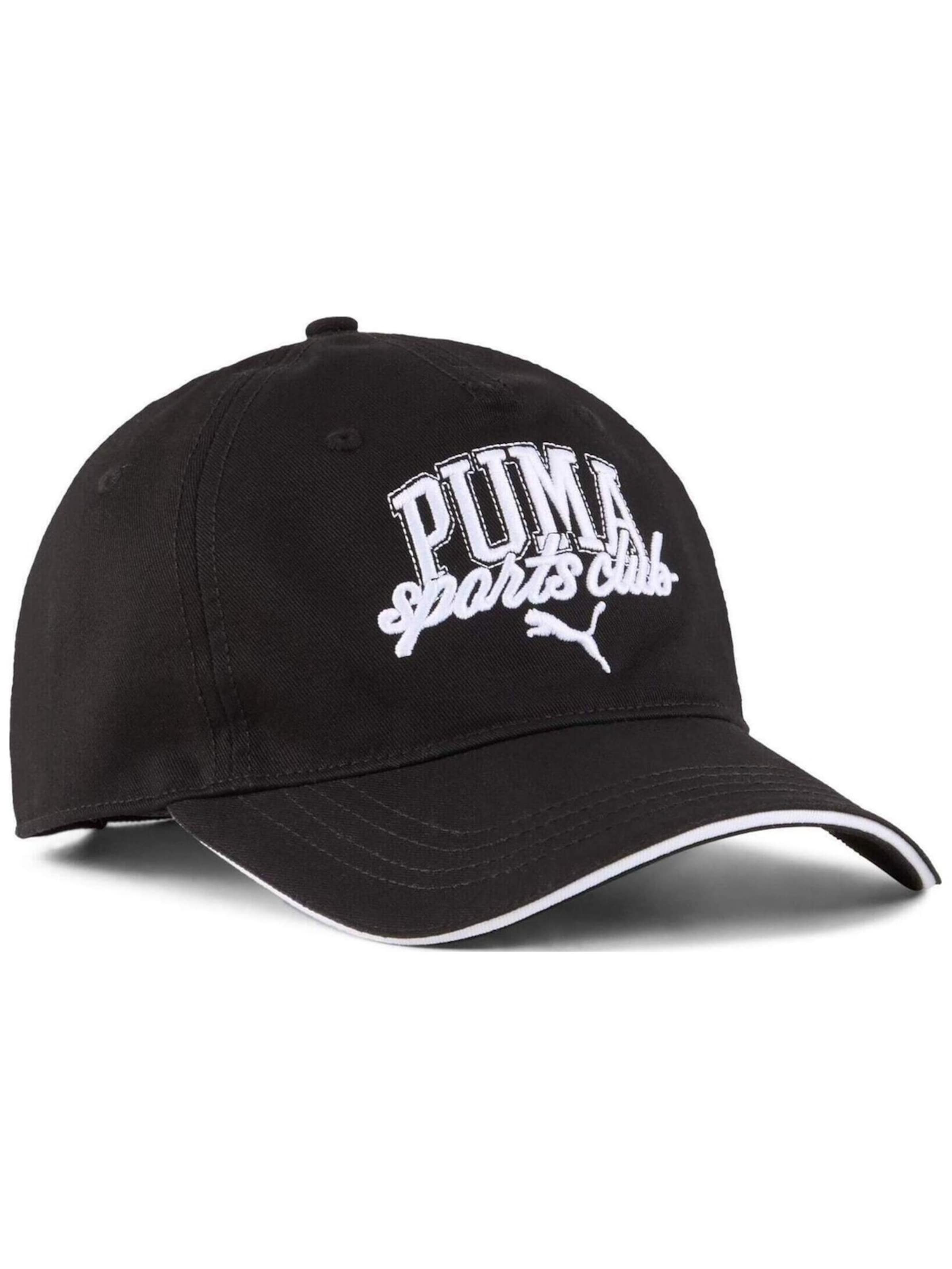 PUMA - Gorra deportiva en negro: frente